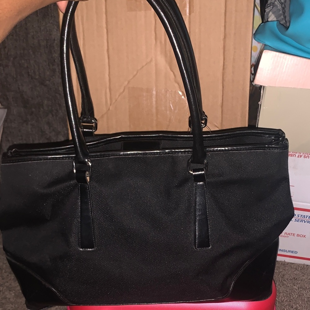 Elegant Black and Pink Women's Tote Bag